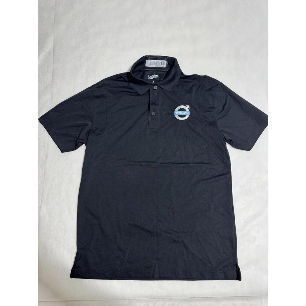 Volvo Polo Shirt Black Large Polyester Automotive- New B13
